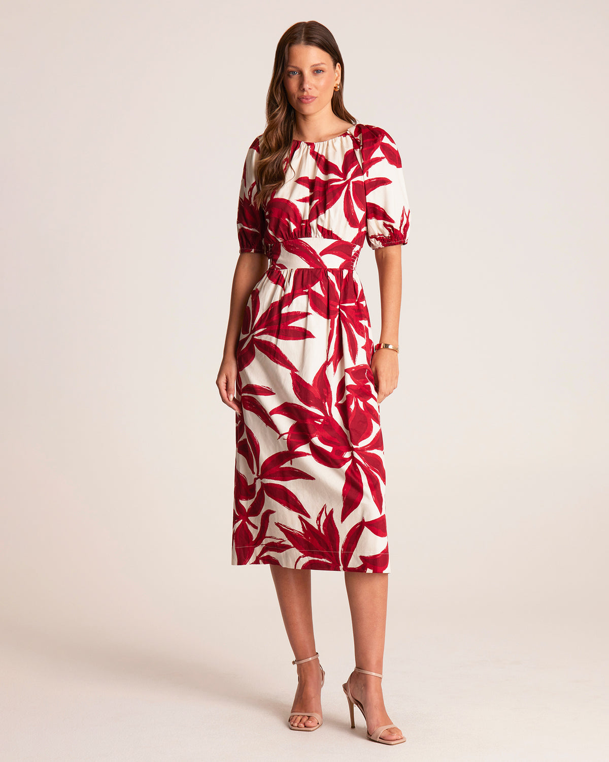 Mademoiselle Dress - Cream/Poppy - Stella Clothing
