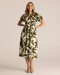 Mademoiselle Dress - Cream/Olive - Stella Clothing
