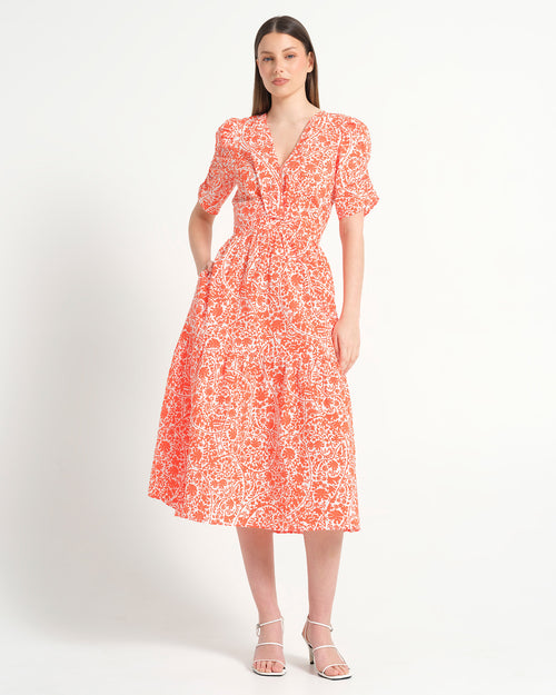 DREAMAYA DRESS - TANGERINE - Stella Clothing
