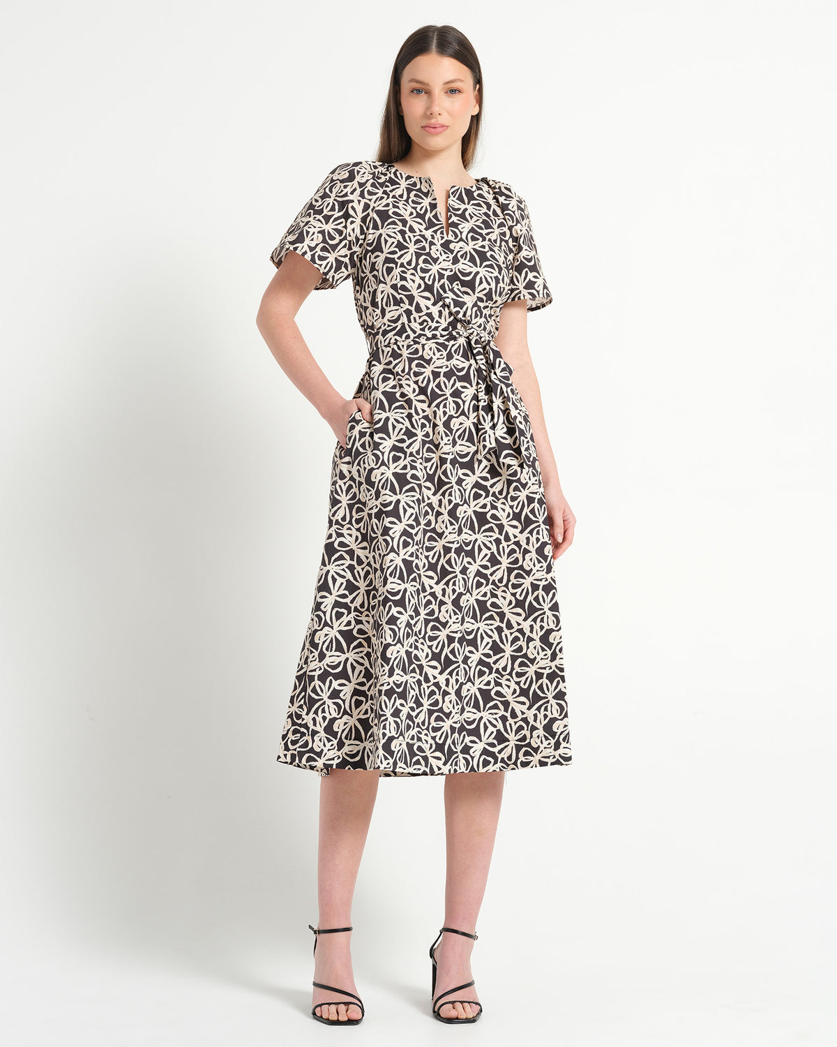 Black/Cream Cotton Dress | Women's Dresses in Australia | Stella