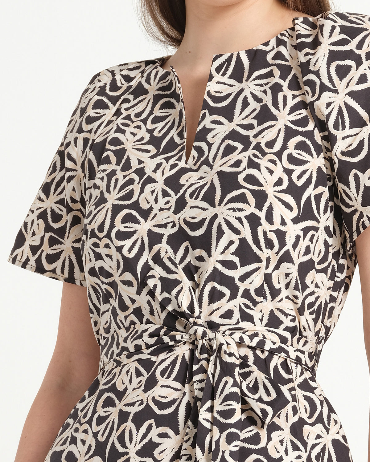 Black/Cream Cotton Dress | Women's Dresses in Australia | Stella