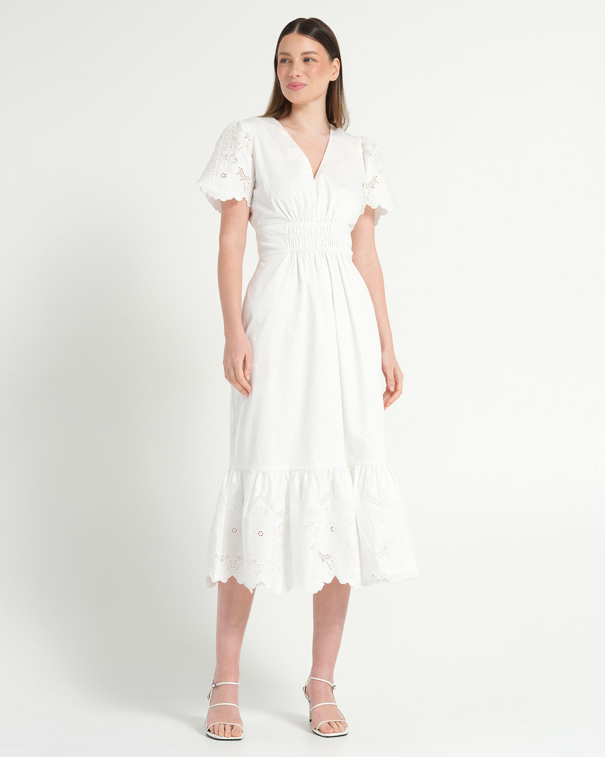 PIMELLE DRESS - MILK - Stella Clothing