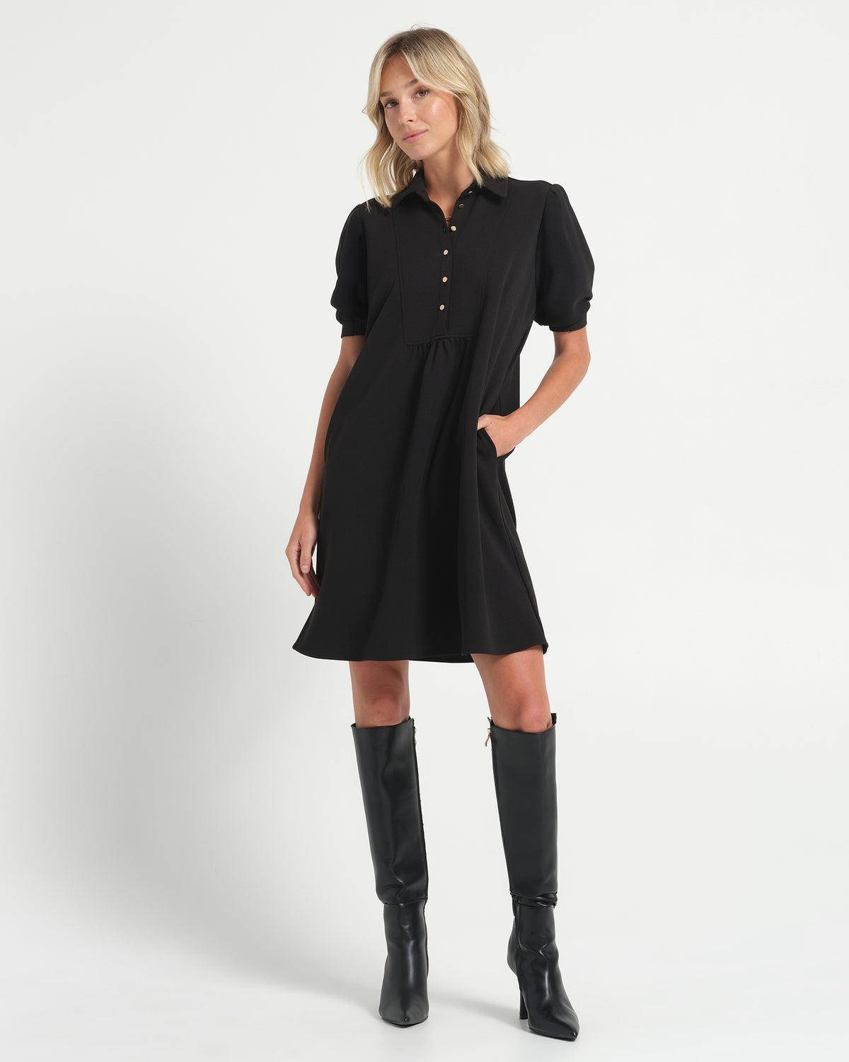 Kye Dress - Black - Stella Clothing
