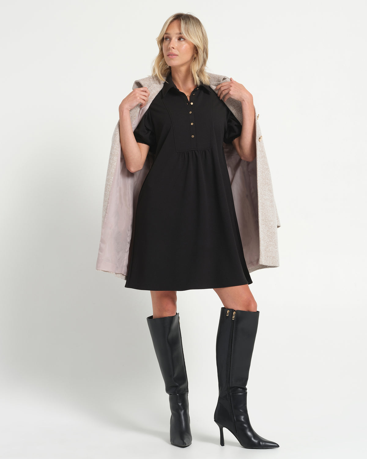 Kye Dress - Black - Stella Clothing
