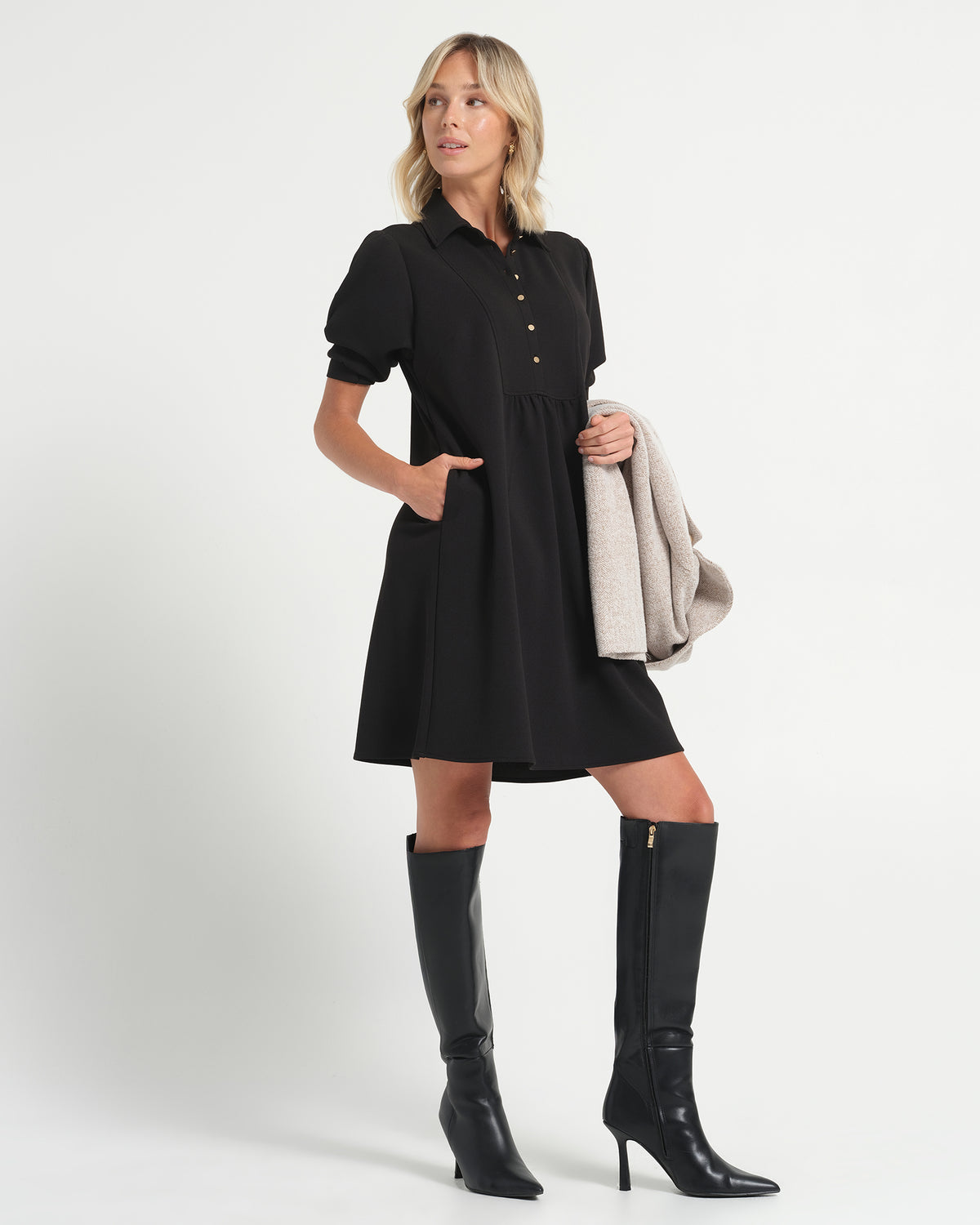 Kye Dress - Black - Stella Clothing
