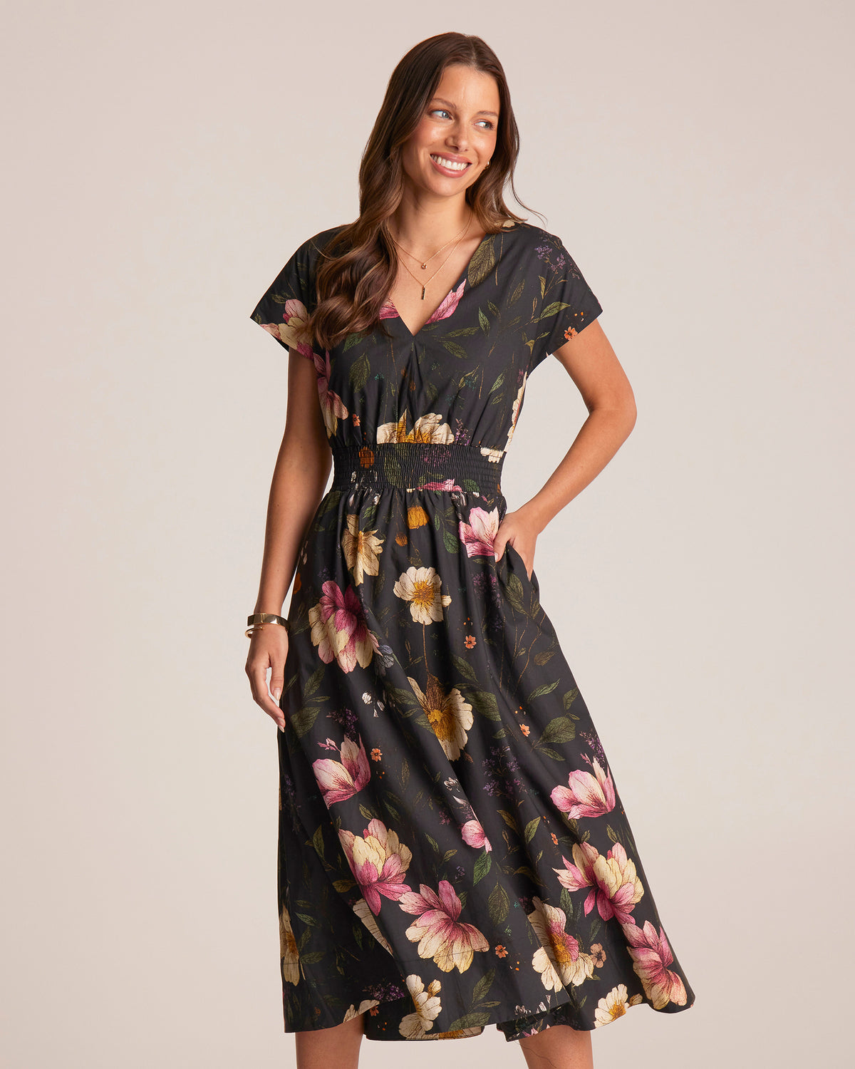 Adrielle Dress - Botanica - Stella Clothing
