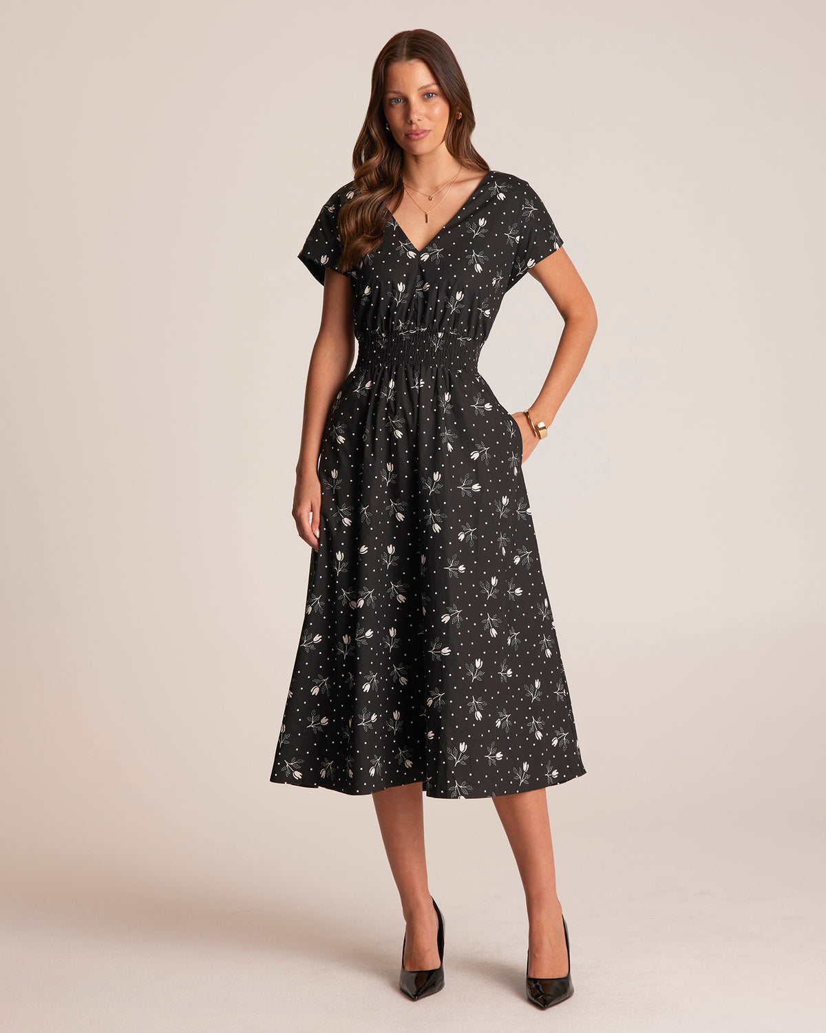 Adrielle Dress - Spot bloom - Stella Clothing