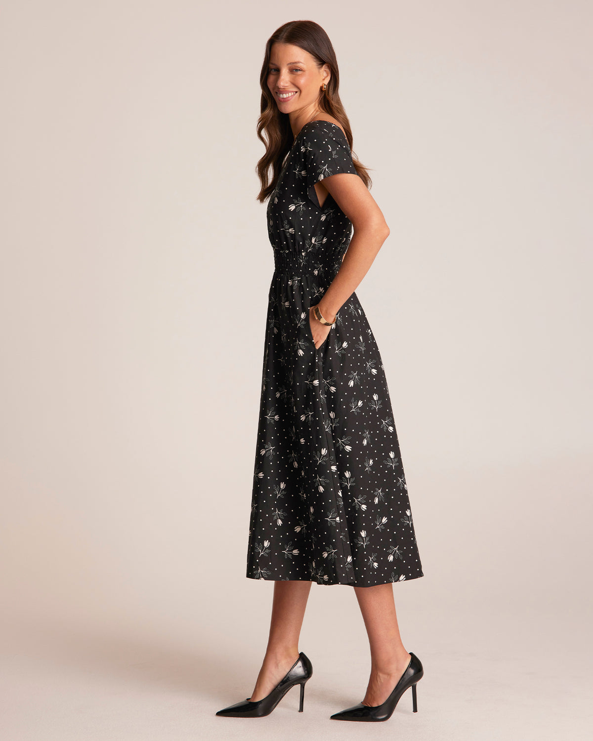 Adrielle Dress - Spot bloom - Stella Clothing