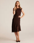 Fiona Dress - Choc - Stella Clothing
