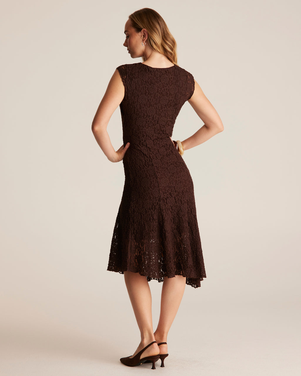Fiona Dress - Choc - Stella Clothing
