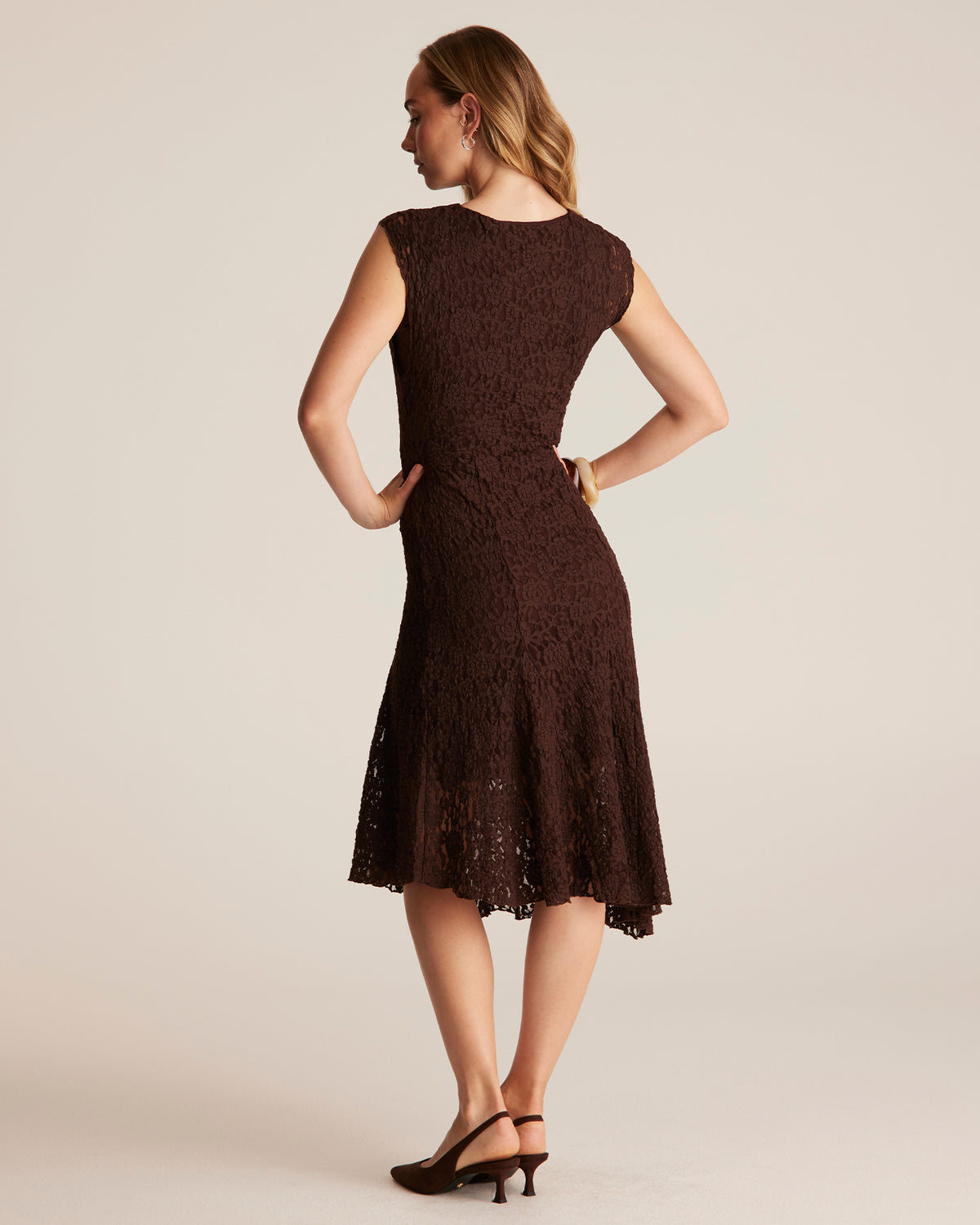 Fiona Dress - Choc - Stella Clothing
