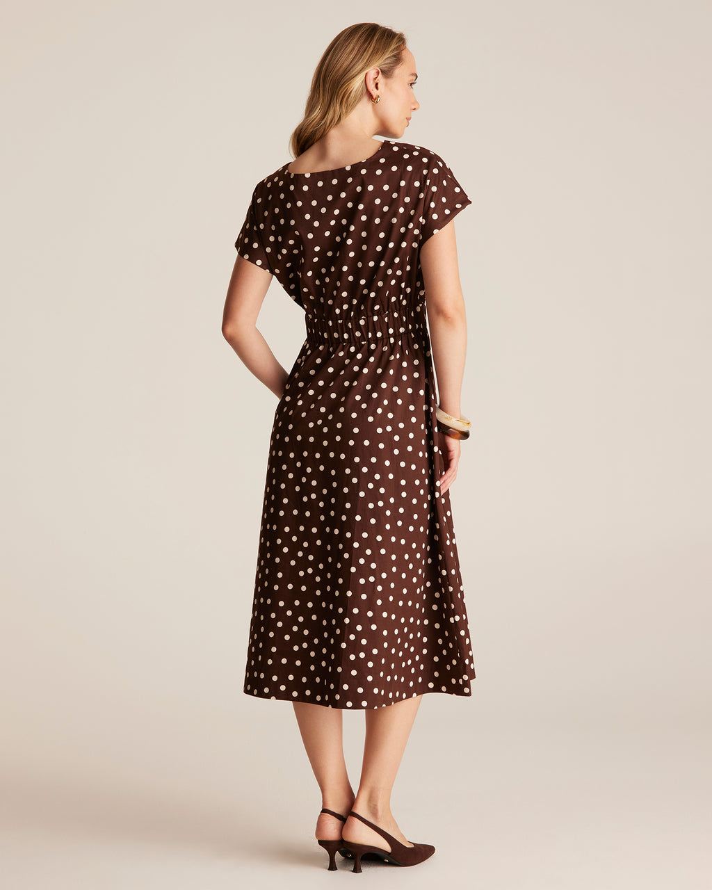 Danila Dress - Pecan/Cream - Stella Clothing

