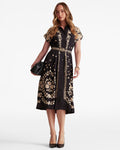 Angela Dress in Golden Night Florals