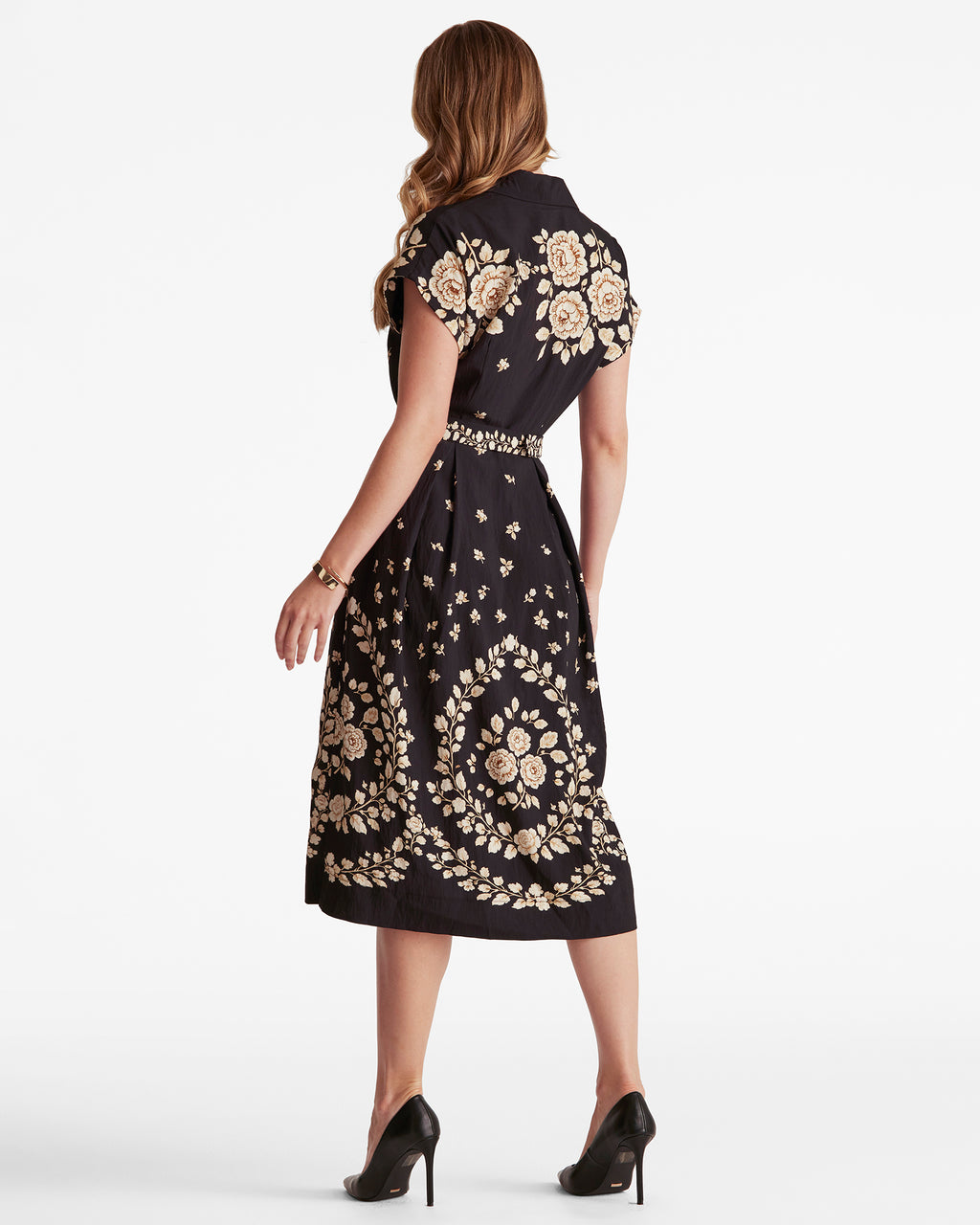 Angela Dress in Golden Night Florals