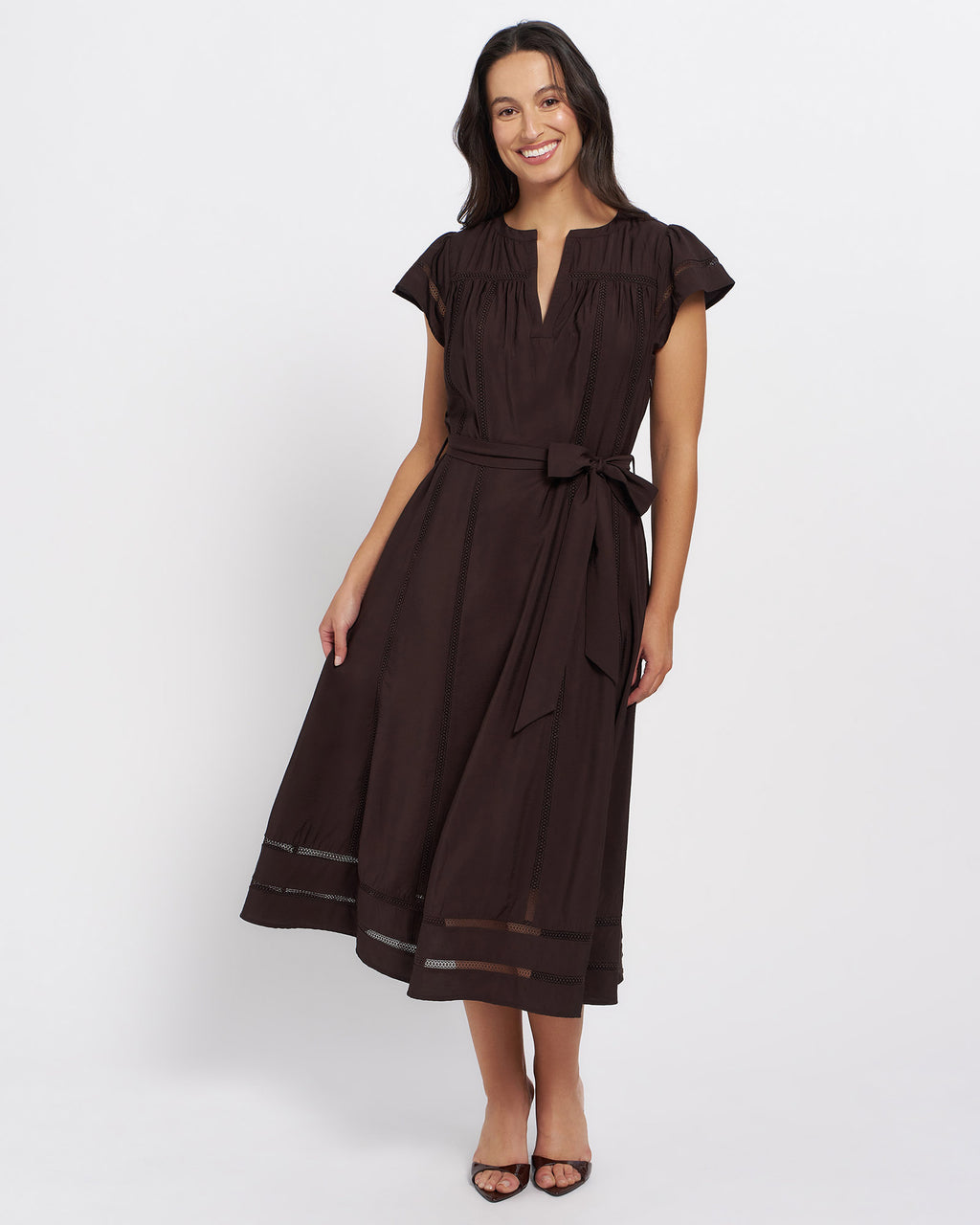 Bonnie Dress in Chocolate