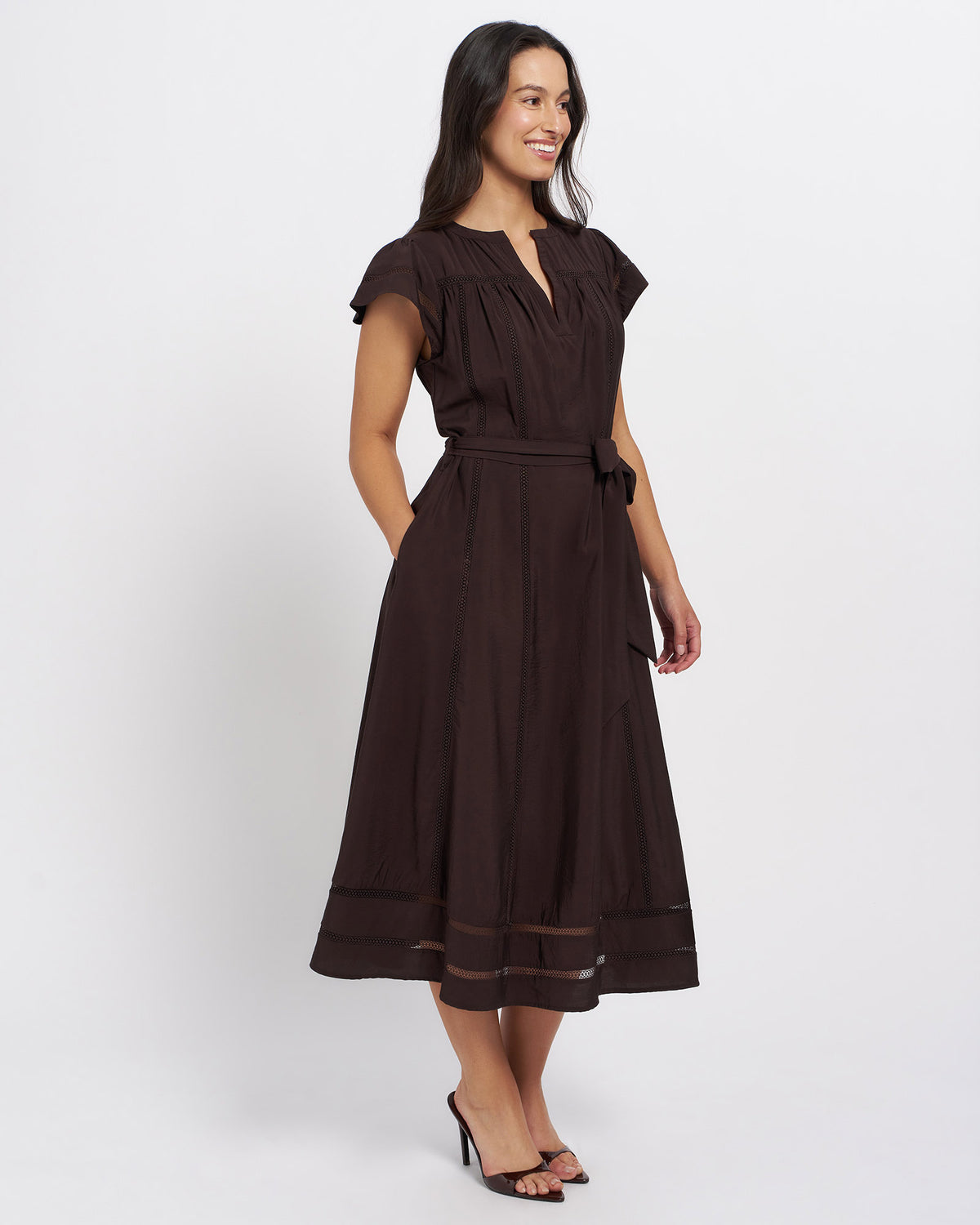 Bonnie Dress in Chocolate