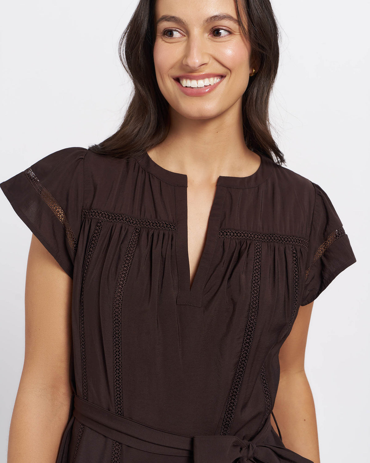 Bonnie Dress in Chocolate
