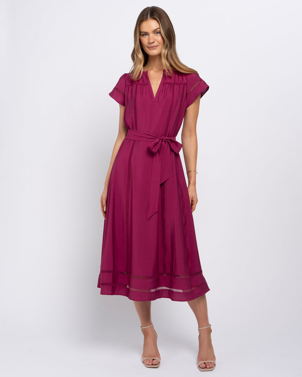 Bonnie Dress in Carmine