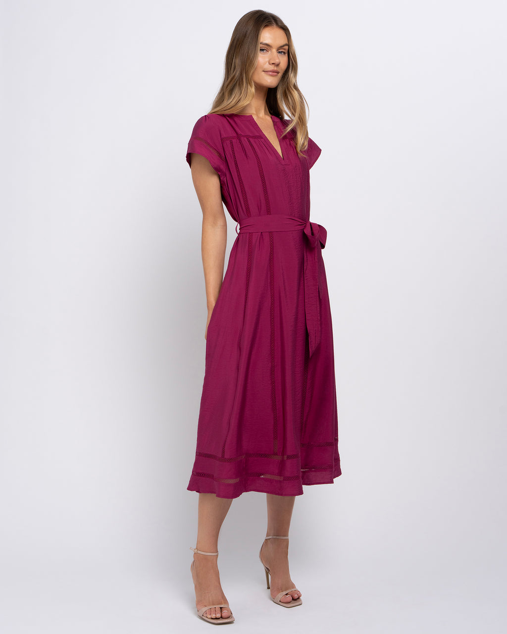 Bonnie Dress in Carmine