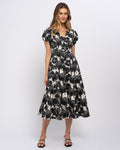 Abbey Women's Peony Floral Midi Dress