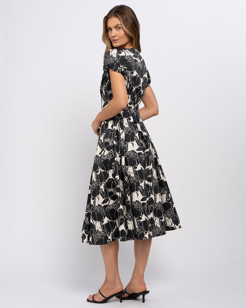 Stella Women's Abbey Midi Dress - Black & White