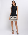 Abbey Women's Black Floral Mini Dress