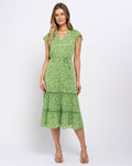 Margot Dress in Green Bloom