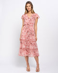 Margot Dress in Pink Ditsy