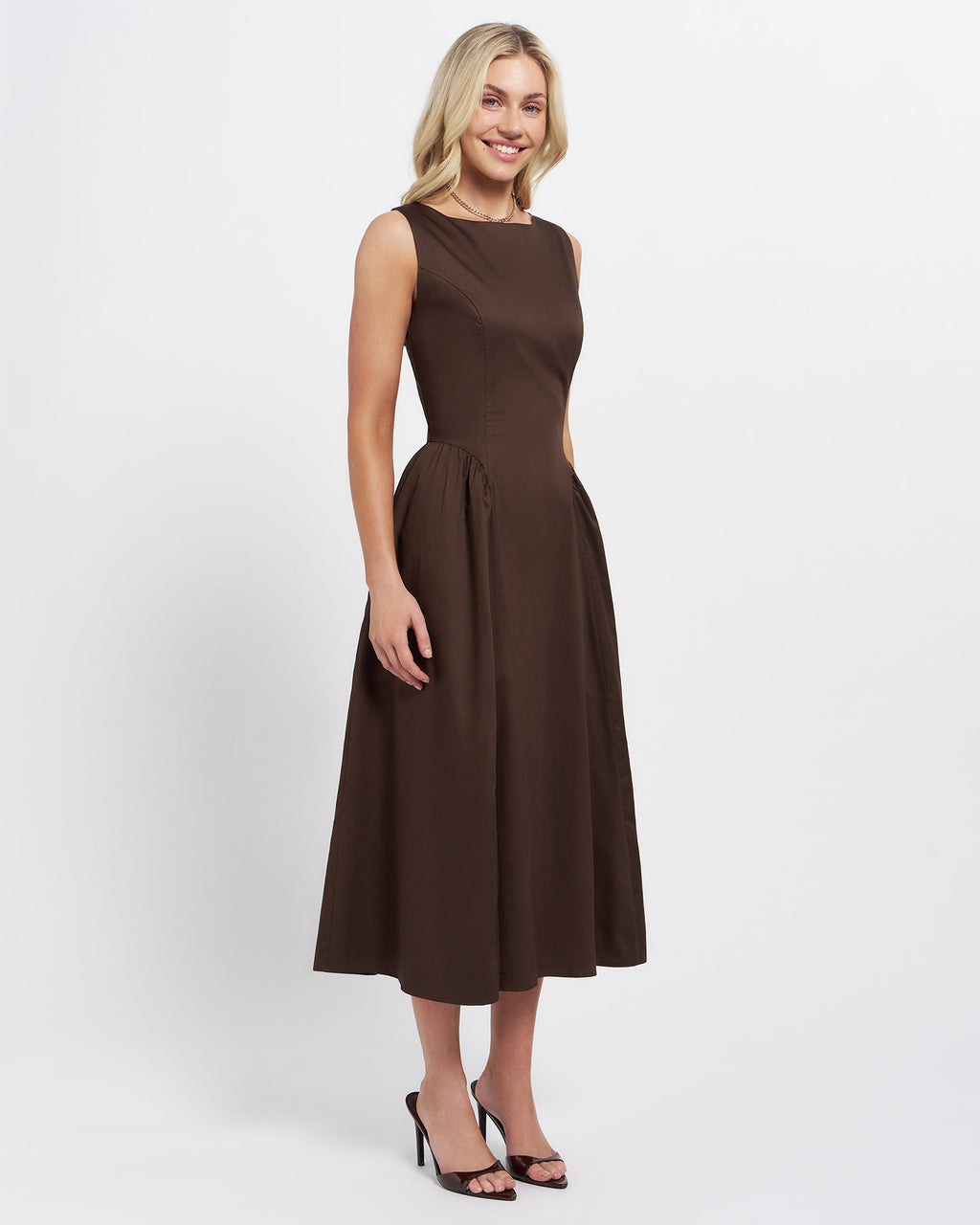 Stella Women's Tammy Midi Dress - Chocolate