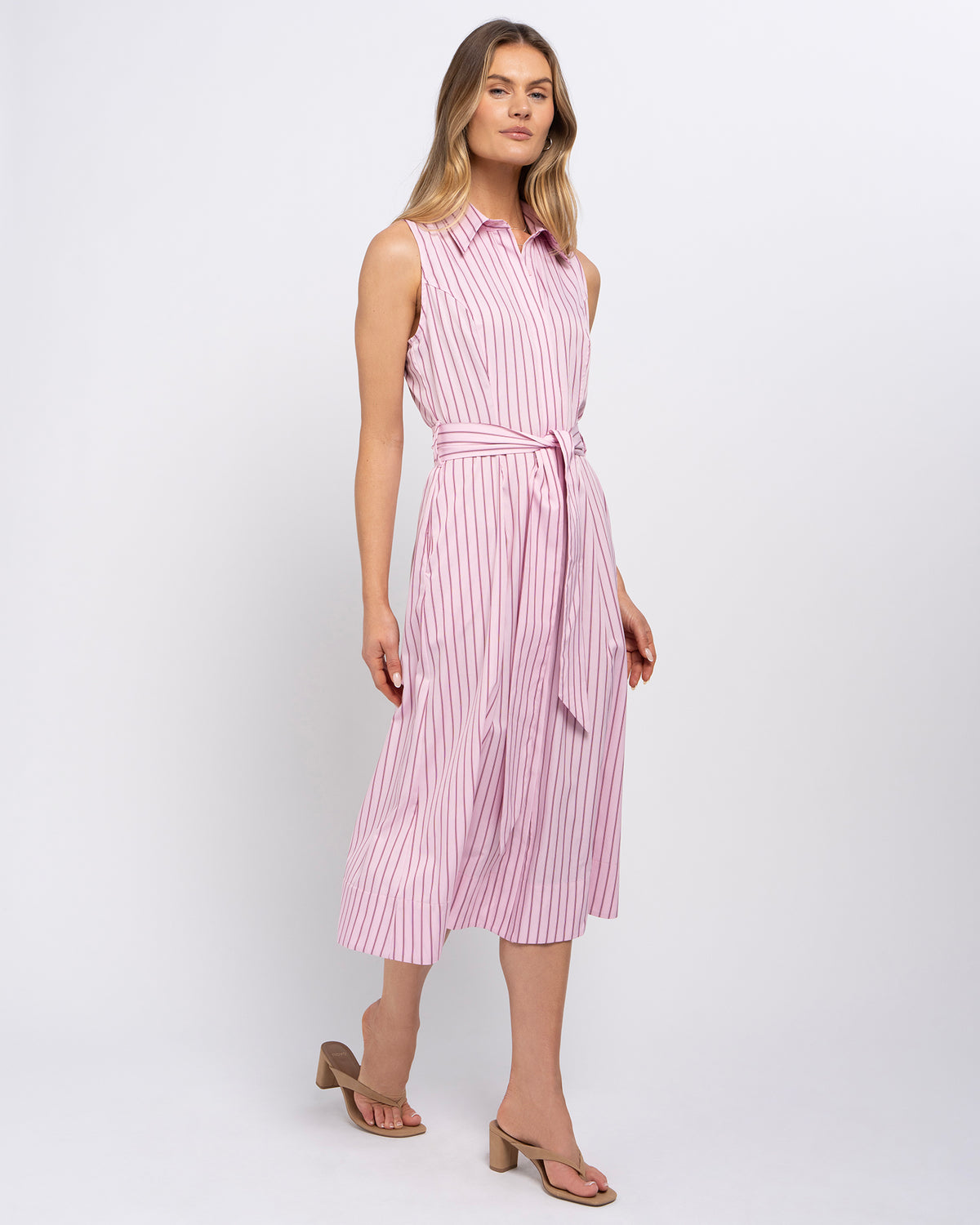 Stella Women's Jenny Midi Dress - Pink Candy Stripe