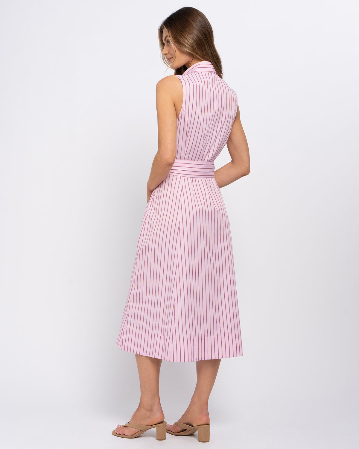 Stella Women's Jenny Midi Dress - Pink Candy Stripe