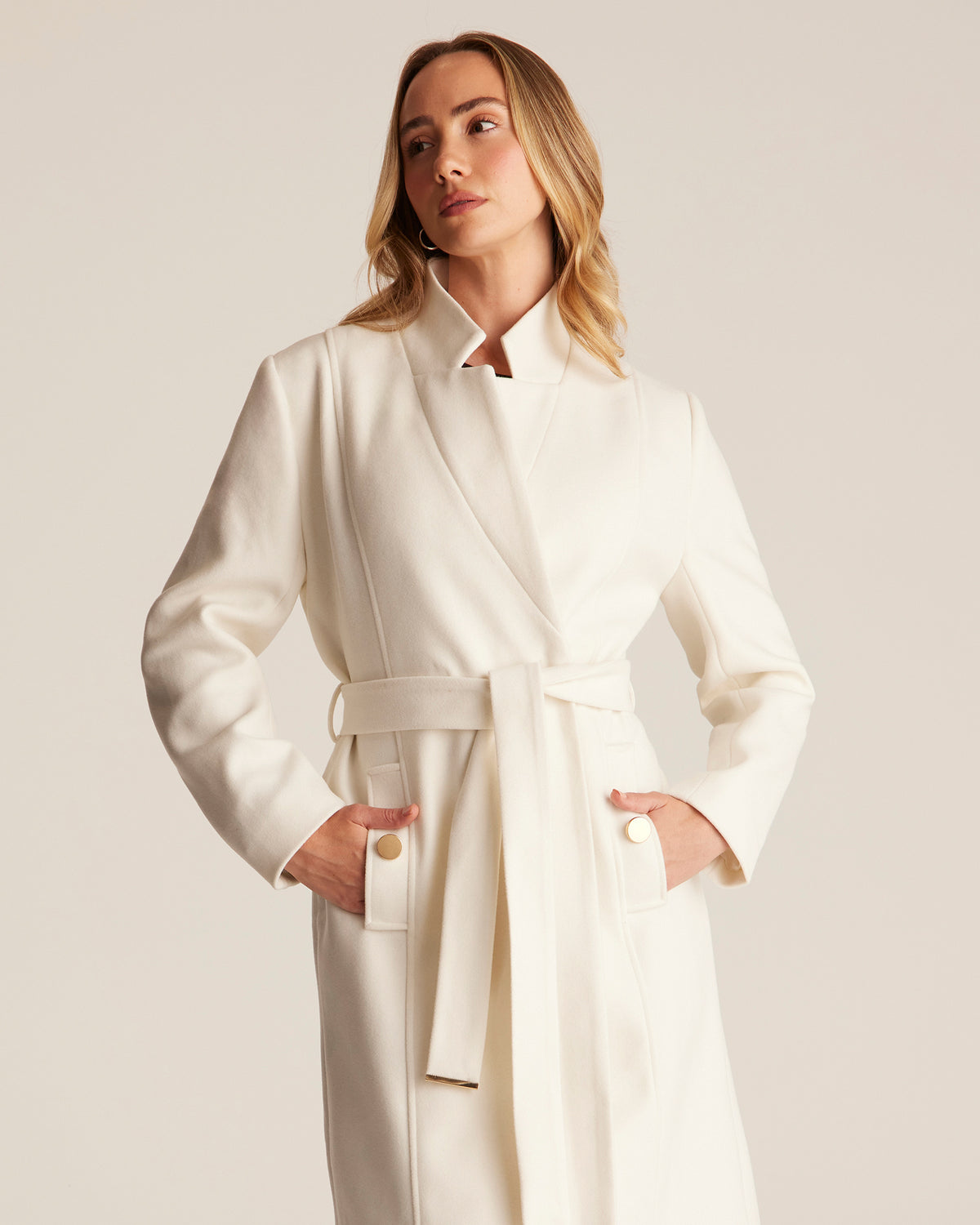 Norway Coat - Rice - Stella Clothing