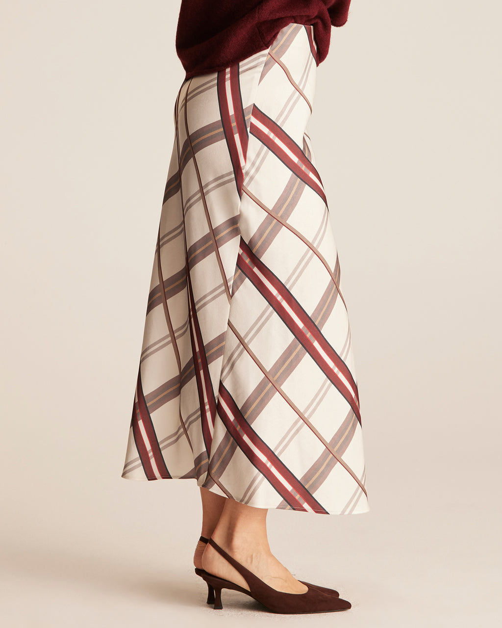 Roselle Skirt - Creme Scarlet - Stella Clothing