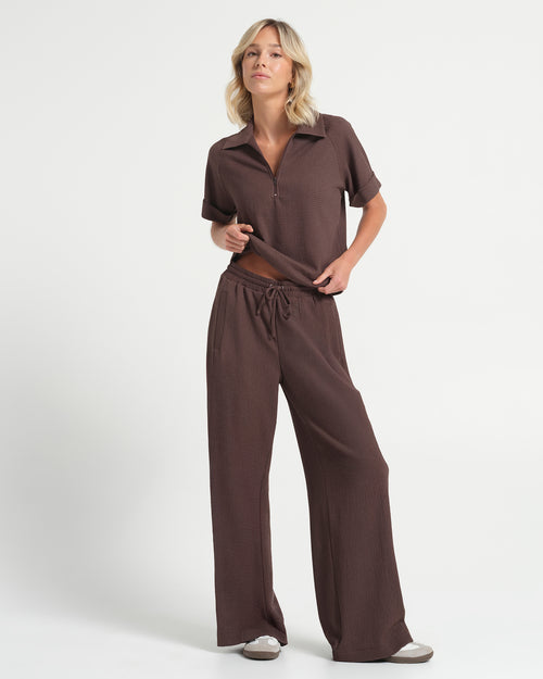 Khady Top - Choc - Stella Clothing

