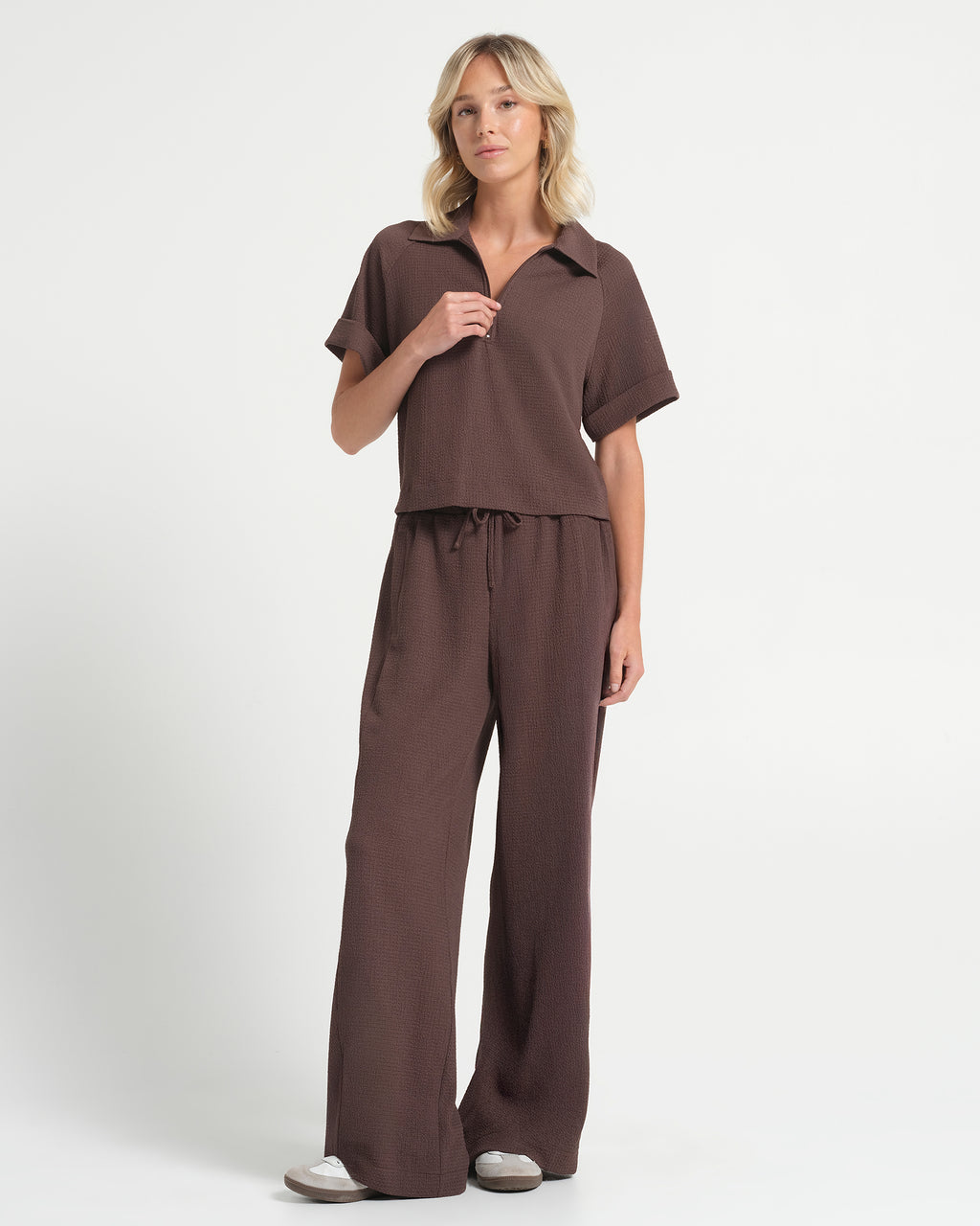 Khady Top - Choc - Stella Clothing
