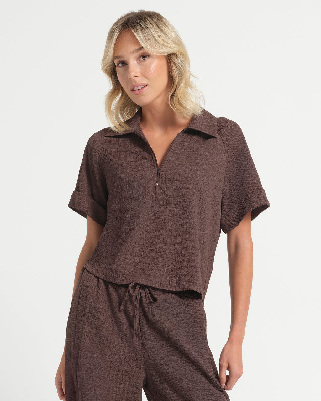 Khady Top - Choc - Stella Clothing
