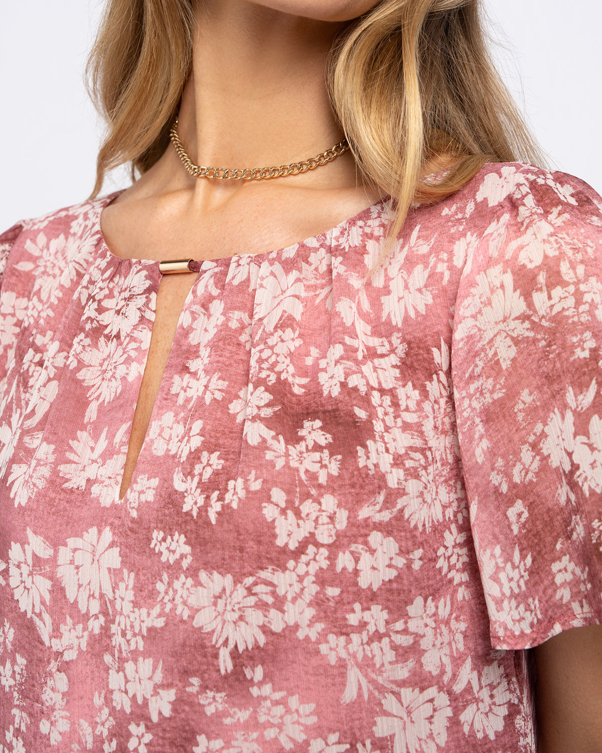 Margot Top in Pink Ditsy